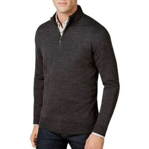 Club Room Men's Gray Merino Wool Blend Pullover Sweater Size Medium